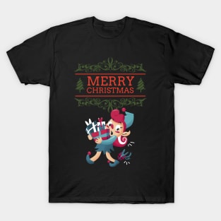Merry Christmas Cautious Elf! #95 T-Shirt